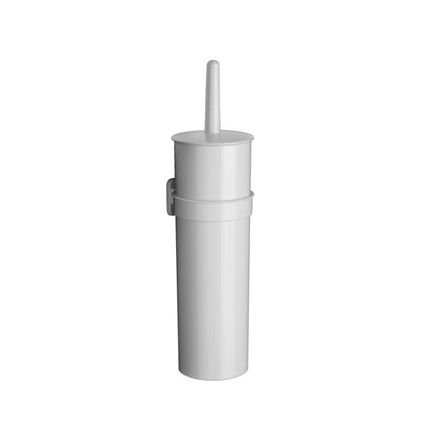 MEDIAL ABS WHITE WALL-MOUNTED TOIL.BRUSH HOLDER